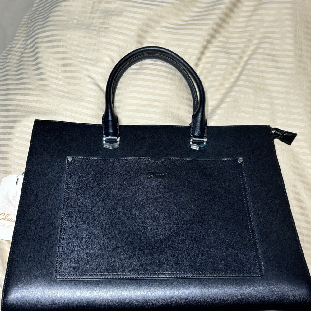 CLUCI Briefcase for Women Vegan Leather 15.6 Inch Laptop Bag